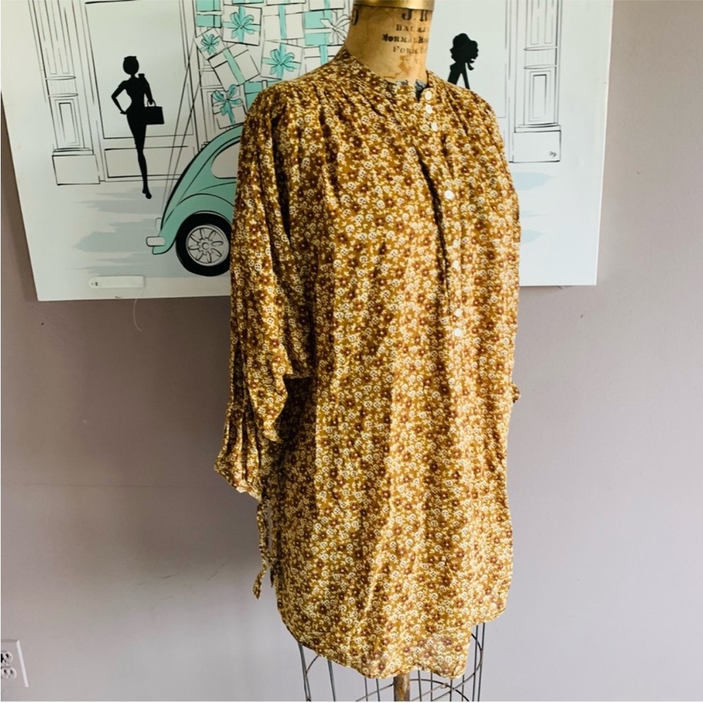 Doen Long Sleeve Cotton Mini Dress - Picture 3 of 8